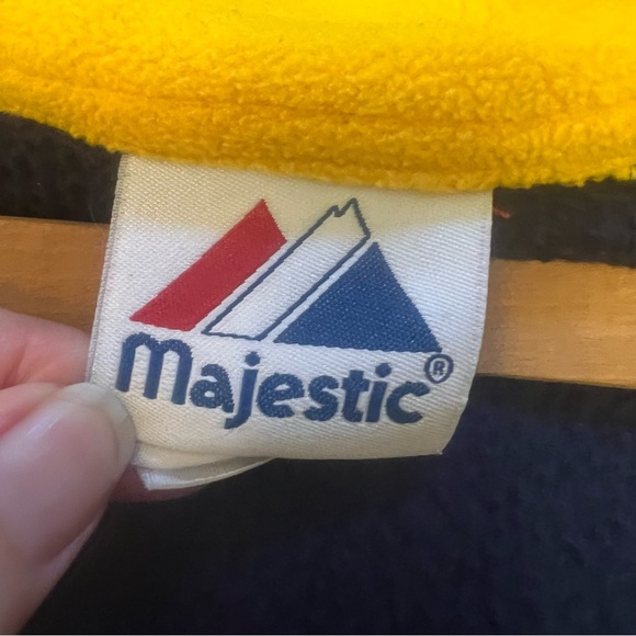 NHL St.Louis Blues Quarter Zip Size 2XL (No Tag) Logo Blue Yellow Fleece Pockets - Picture 9 of 11